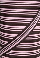 7/8" PINK BROWN CABANA STRIPE GROSGRAIN RIBBON U PICK LENGTH 1 YD 3 YDS 5 YDS