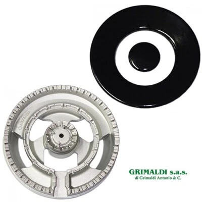 ARISTON WHIRLPOOL FRANKE BOSCH BEKO LA GERMANIA SMALVIC TERIM BRUCIATORE TRIPLA CORONA COMPLETO DEFENDI PIANO COTTURA ADATTABILE VARIE MARCHE