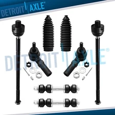 Front Inner Outer Tie Rods Sway Bars Kit for Buick Lucerne Lesabre DTS Deville