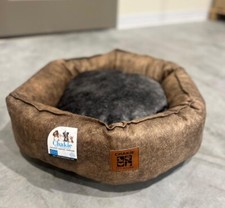 BALP Pet Atelier Brown Donut Shape Soft Warm Bed for Cats and Small Dogs
