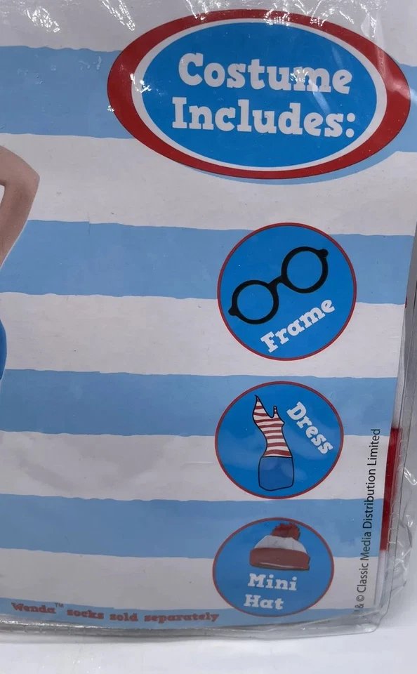 Where'S Wenda Waldo Dress Adult Halloween Costume - Large/XL Up To 170lbs - Image 2 of 4