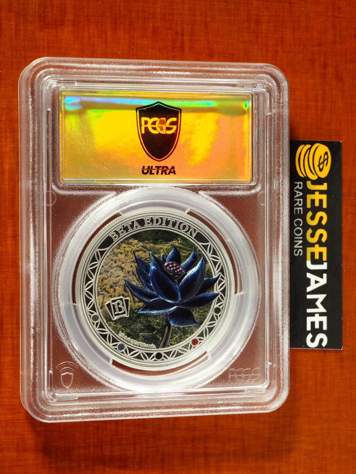 2024 $5 SAMOA SILVER BETA BLACK LOTUS MAGIC THE GATHERING PCGS PR70 GOLD RUSH view 1