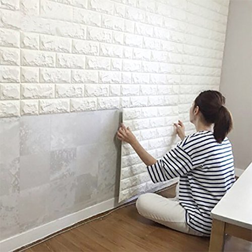 3D Brick Wall Stickers Selfadhesive Panel Decal PE Wallpaper DIY