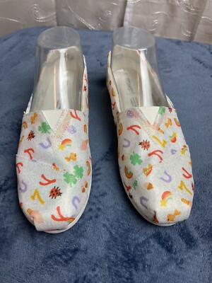 Toms Lucky Days Rainbow Alpargata Metallic Shoes w7