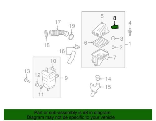 Genuine GM 2009-2011 Chevrolet Pontiac Air Cleaner Outlet Duct Assembly 96952049 - Bild 2 von 2