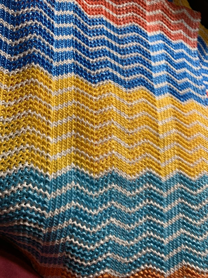 Placemats multicolor plastic Chevron Look Better Homes And Garden 14 X 19 Set 4 - Image 2 of 4