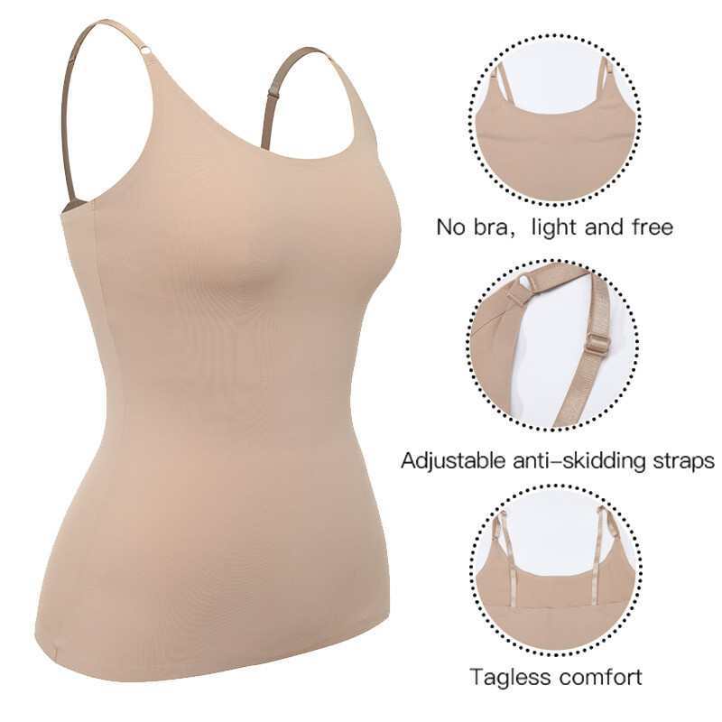 Pack 5 Canotte Donna Con Spaghetti Strap - Scollo A V, Morbide E Elastiche, Perfect Base Per Outfit Quotidiani - Foto 5