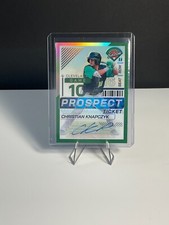 2024 Panini Prospect Edition Christian Knapczyk #54 Prospect Green Prizm Auto AU