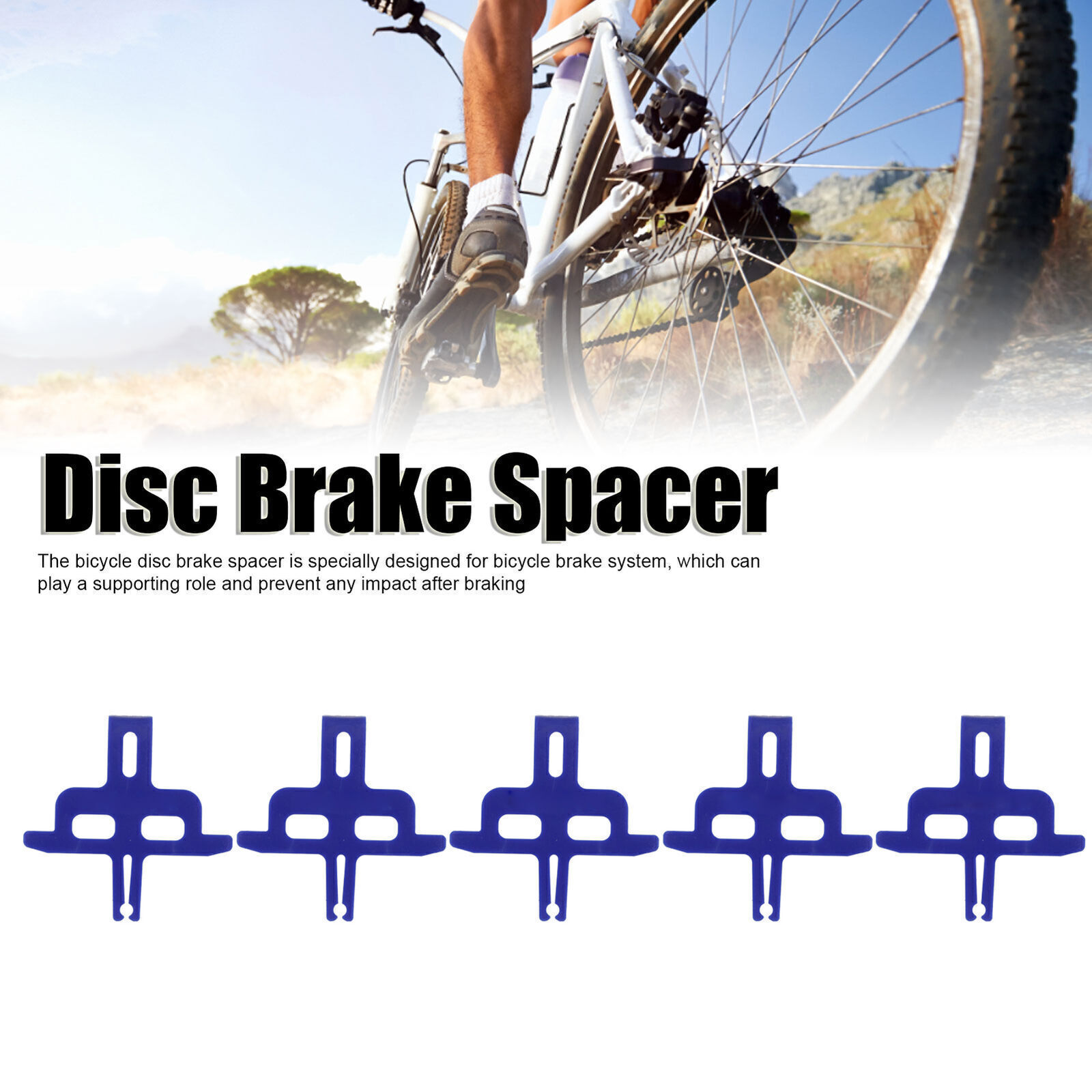5pcs Bicycle Disc Brake Spacer Blue Compact Supporting Function Easy