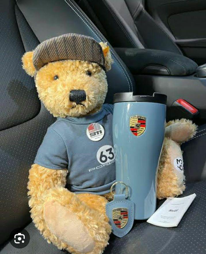 Plush Toy Steiff x Porsche Collaboration Teddy Bear Limited