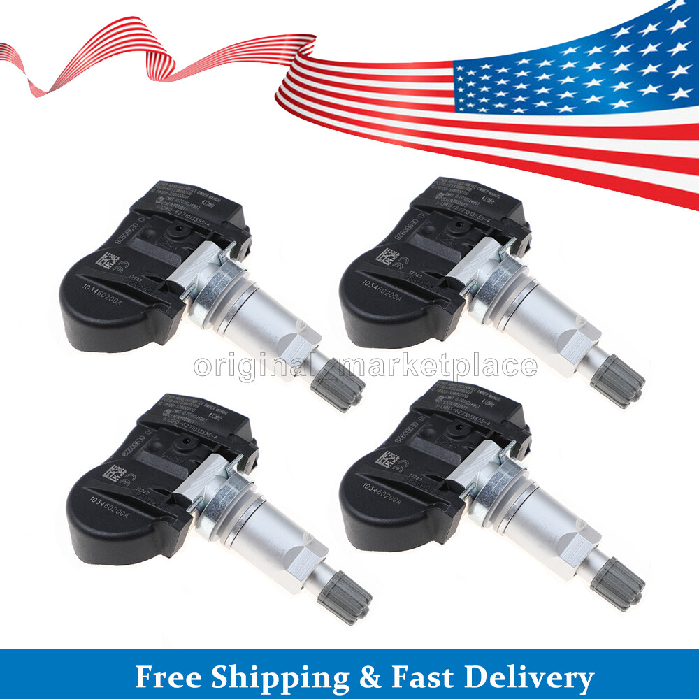 4 PCS Auto TPMS Reifendruck Monitor Sensor System 103460200A 433MHz S180052068C für tesla Mol