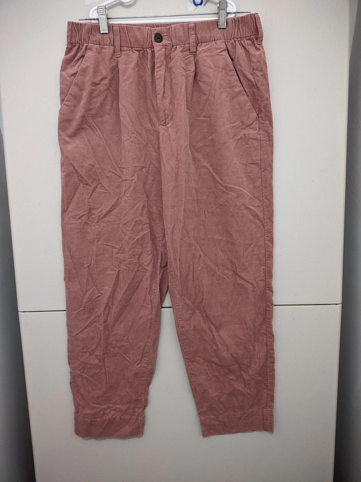 Madewell Pants Womens M Pink Corduroy Pullon Mid Rise Jogger Elastic Waist Chino - Image 2 of 4