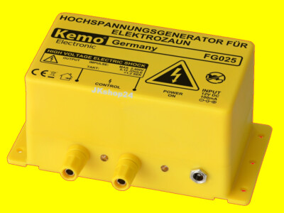 KEMO FG025 NEU 12V WEIDEZAUN-GENERATOR Hochspannungsgenerator 2 kV Elektroschock