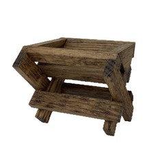 BABY MANGER WOOD -Compatible with Willow Tree Angel Nativity not included 