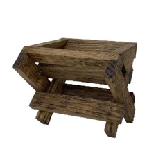 BABY MANGER WOOD -Compatible with Willow Tree Angel Nativity (not included)