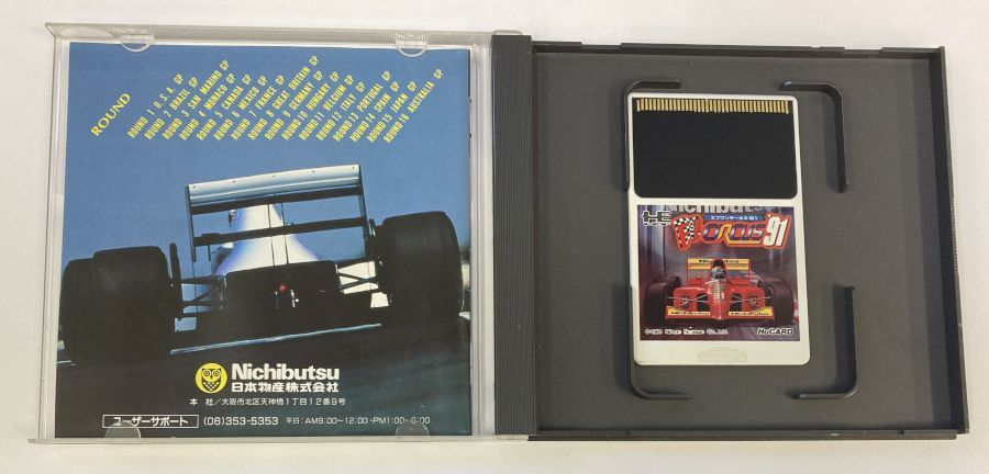 HU CARD POUR Console Pc Engine F1 Circus 91 Nichibutsu Nihon Bussan Co