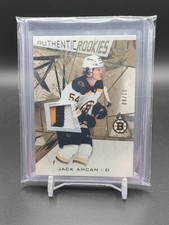 2021-22 UD SP Game Used Authentic Gold Jersey Jack Ahcan /15 Boston Bruins