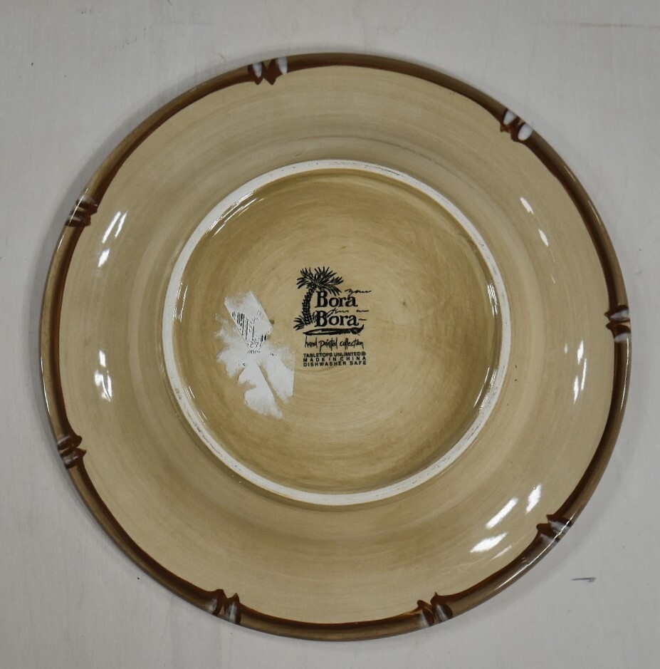 Tabletops Unlimited Bora Bora Green Brown Palmetto Palm Trees 10.5