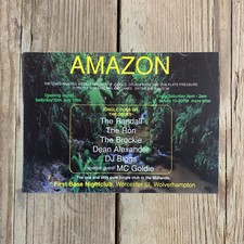Amazon Rave Flyer. First Base Nightclub, Wolverhampton. Saturday 30th July 1994.