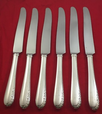 ULTRA Wallace Plate Silverplate 6pc Dinner Knives Flatware 1934