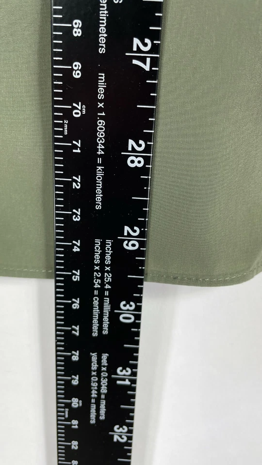 Vintage Chico's Women's Green Popover Split Neck 3/4 Sleeve Blouse Top Size 2  - Image 2 of 4