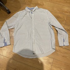 Timberland 3XL Long Sleeve Slim Fit White Shirt