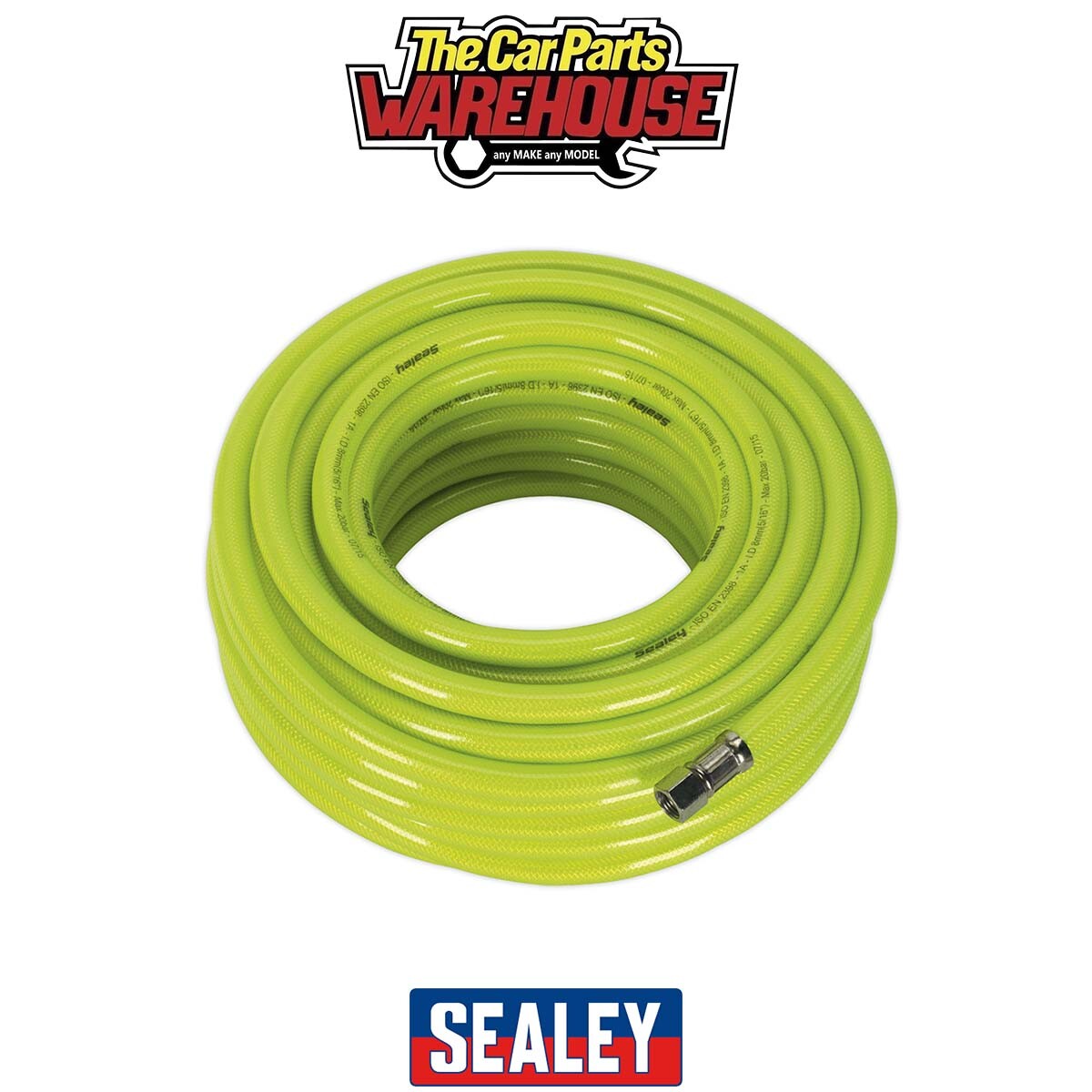 Sealey AHFC20 High-Visibility Air Hose with 1/4""BSP Unions 20m x 8mm