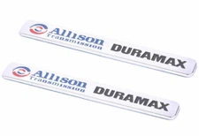 2x New Allison Transmission Duramax Emblem Nameplate for 2500HD 3500HD Chrome