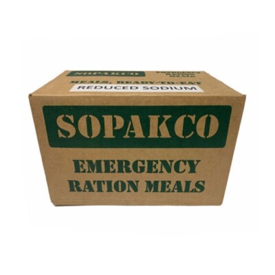 MRE 16ct Case SOPAKCO  Emergency Ration 16 Meals 08/25