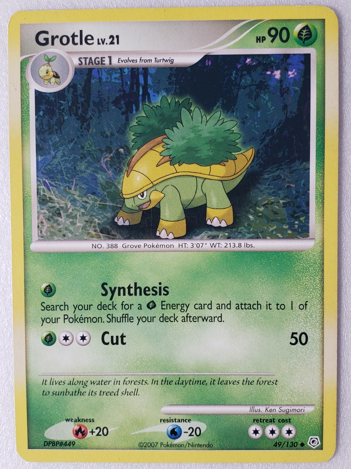 Grotle 49/130 LP - Diamond Pearl Pokemon Card - $2 Combined Shipping