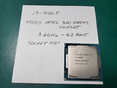   INTEL CORE I3-9100F 3.6GHZ PROCESSOR | SRF7W TESTED  