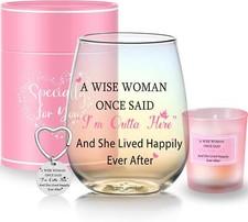 Leaving Gifts for Colleagues Iridescent Wine Glasses Retirement Gifts for Women