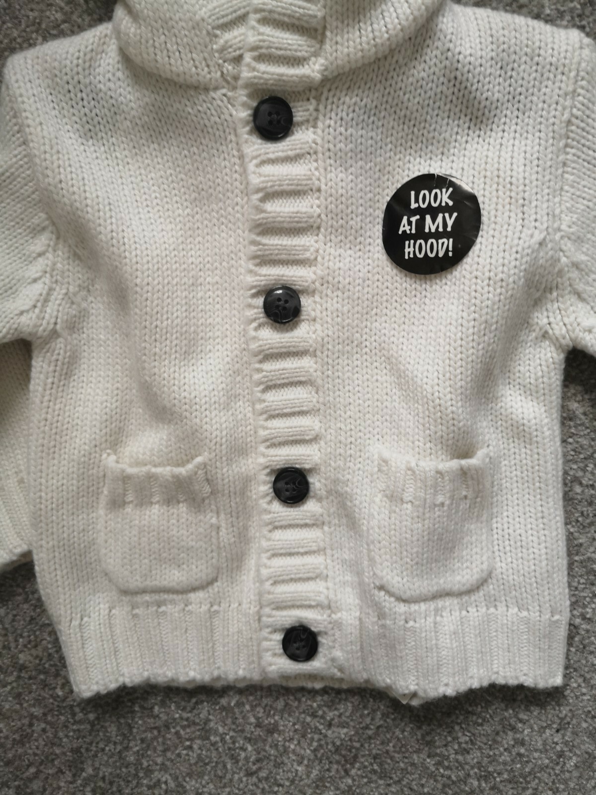 BNWT panda Hoody 9-12m Unisex image 5