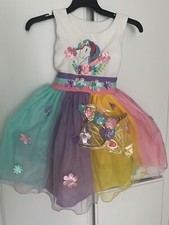Unicorn Tutu Party Dress Girls Medium Size 7/8 Cosplay With Headband