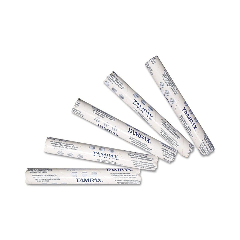 Hospeco Tampax Tampons for Vending Dispenser in Vending Tubes, Hospeco