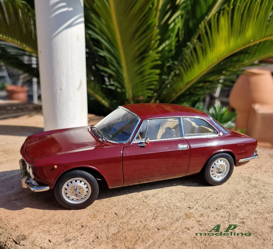modellino auto 1/18 alfa romeo GTv 2000 modellini GT da collezione norev diecast - Immagine 4 di 4