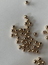 14kt gold filled 3mm round seamless beads 100pcs