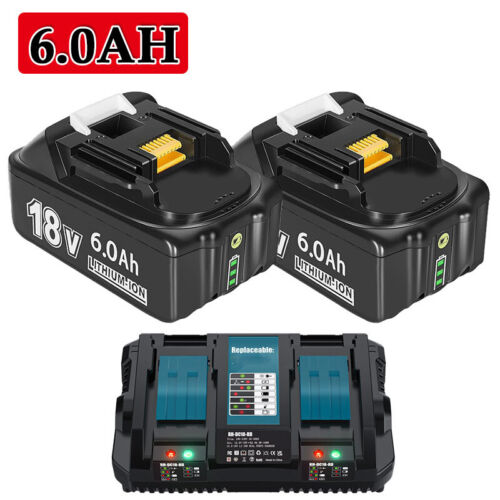 Batería 18V 6,0Ah 8Ah 12Ah para Makita BL1860B BL1850 197422-4 BL1830 LED/Cargador - Imagen 40 de 49