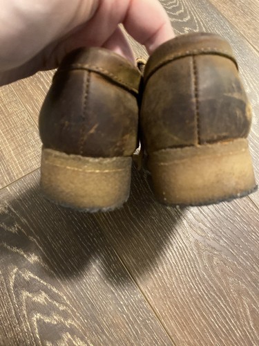 Brown Leather Clarks Originals Wallabee Womens Size 6 M - Picture 9 of 10