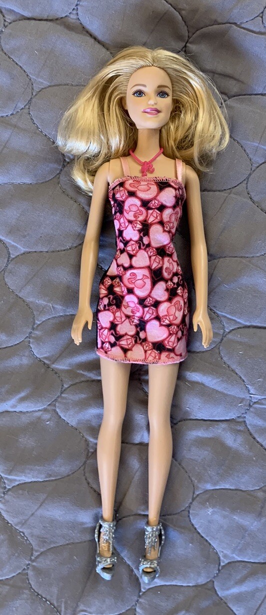 Barbie Blond Hair Blue Eyed Doll Redressed 2010 Back 2013 Head READ