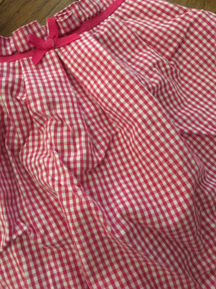 Liz Claiborne ~ Vestido de guinga rosa para niña ~ 24 meses ~ ¡Tan lindo! Foto 2 de 2