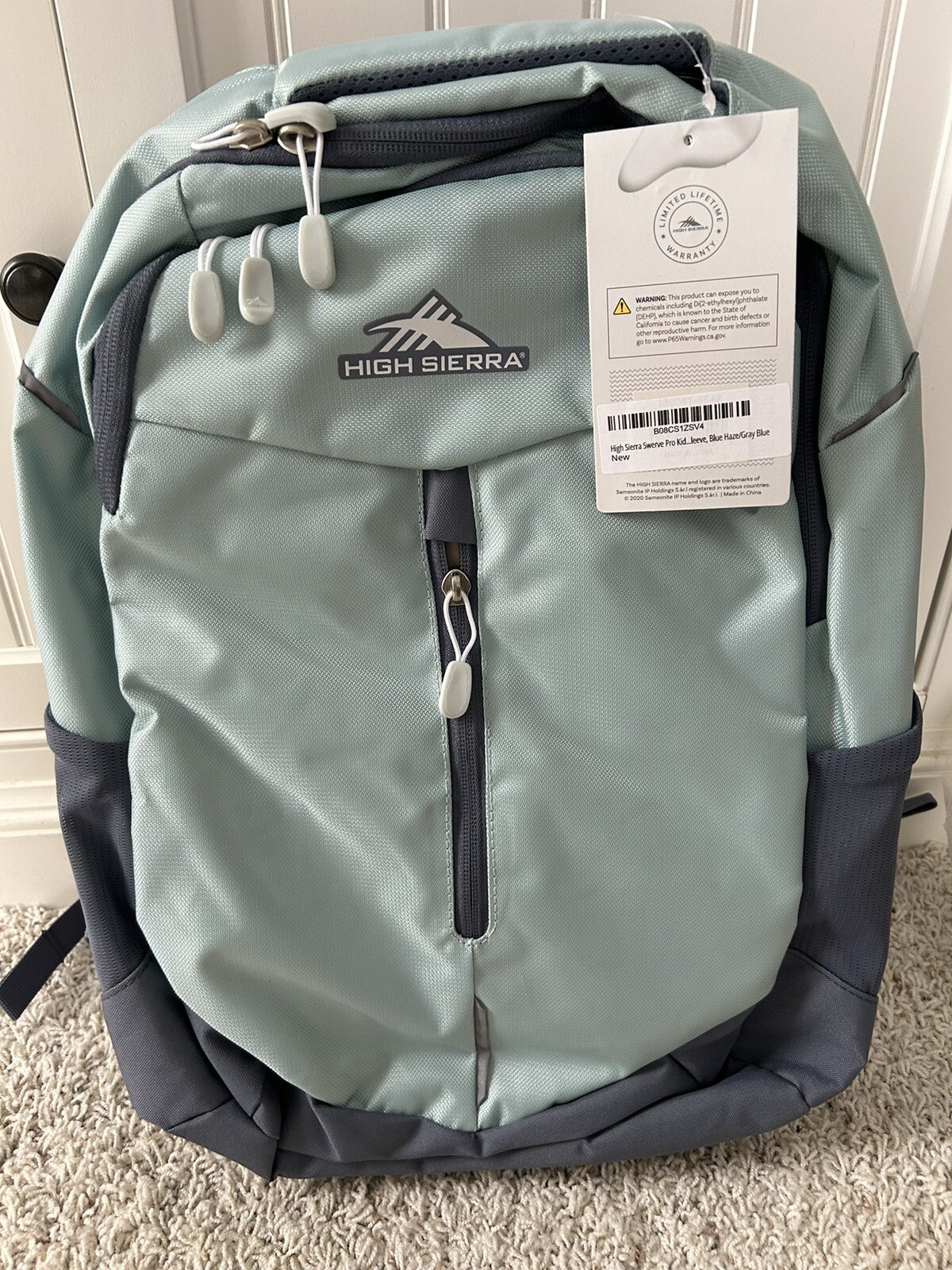 NWT High Sierra Swerve Pro Backpack Blue Haze/Gray