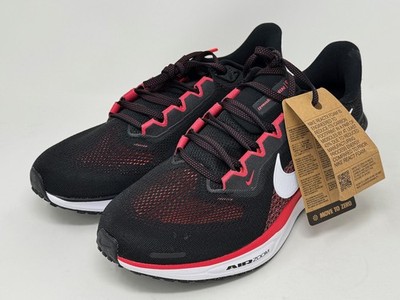 Nike Air Zoom Pegasus 41 Mens Black Fire Red Running Shoes FD2722
