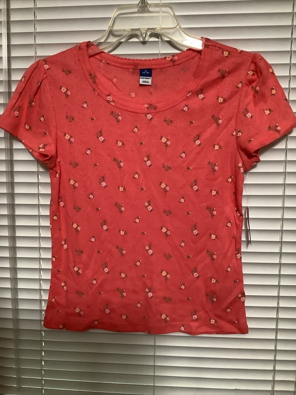 Old Navy Girls, Cute, Short Sleeve Shirt. Size 14/16. NWT!