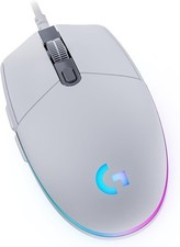 Logitech LightSync Mouse Gaming 6 Tasti 8000 DPI USB-A Bianco 910-005797 G G203