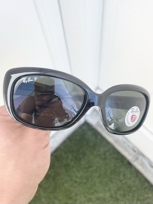 New Ray Ban Jackie Ohh Polarized RB4101 4101 Black G15 Lens Size 58/17