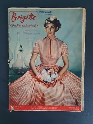 Brigitte Das Blatt Der Hausfrau Mode Magazine Probeheft NR 18 1953