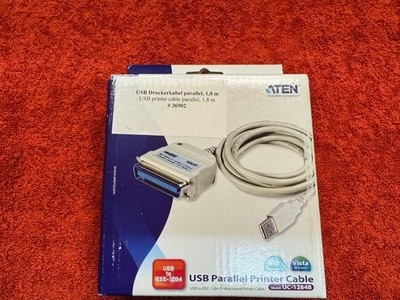 Aten UC1284B USB Parallel Printer Cable 1,8 m Kabel Anschluss Adapter Profession