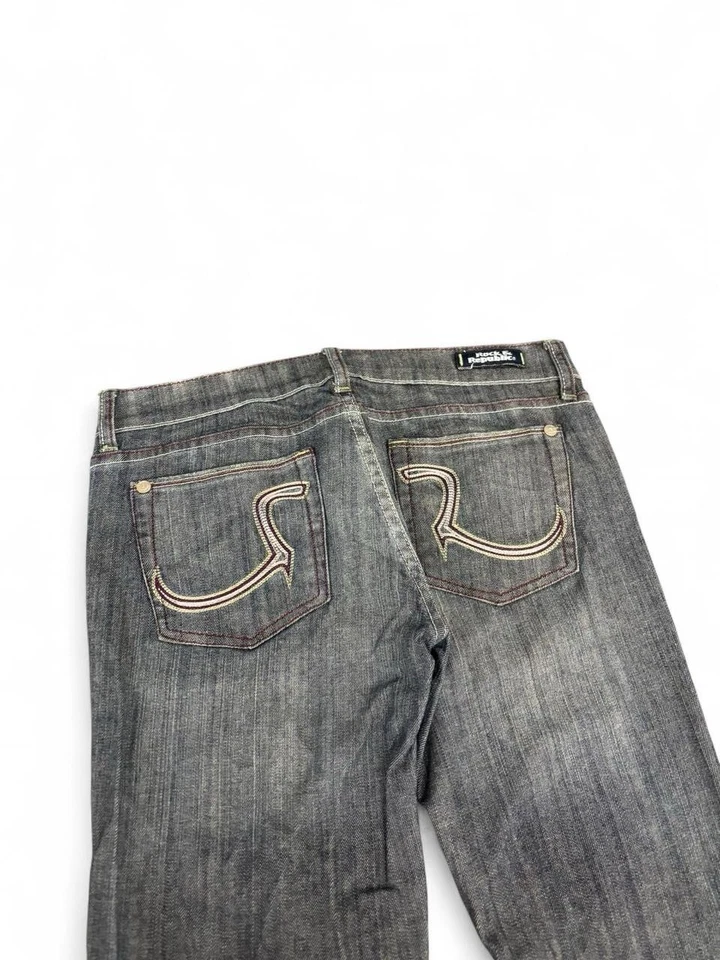 Vaqueros Rock & Republic tiro bajo Bootcut y2k talla 27 para mujer’s Foto 3 de 4