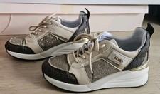 Liu.Jo Platform Sneakers Brown White Size 38 Made In Italy